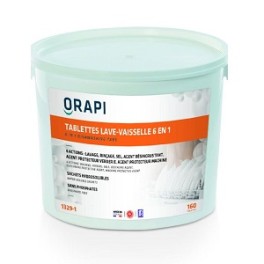 COMPRIMES LAVE-VAISSELLE 6 en 1 (seau 160 pièces x 18gr)