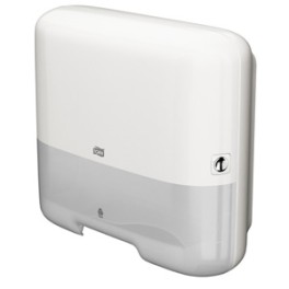 Distributeur essuie-mains pliage C ou V TORK MINI H3 (Blanc)