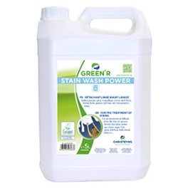 GREEN R STAIN WASH POWER détachant textile (Bidon 5 lt) 