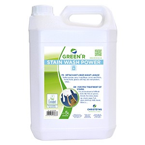 GREEN R STAIN WASH POWER détachant textile (Bidon 5 lt) 