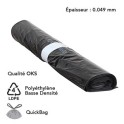 35 lt NOIRS QUICK BAG OKS HG / SVG (carton 20 x 20 sacs)