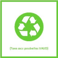 TAXE SACS POUBELLE VAUD 17 lt