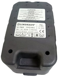 Batterie lithium supplémentaire LINDHAUS LB4/LS38