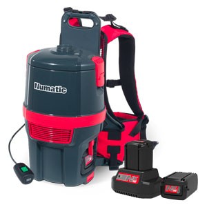 DORSAL NUMATIC RSB150 NX/2 A BATTERIE- inclus 2 batteries, 1 chargeur