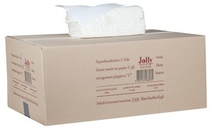 Essuie-mains blancs 1 couche (carton 3456 pièces)