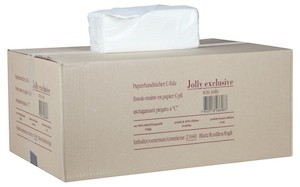 Essuie-mains blancs 3 couches pliage C (carton 2880 pièces)