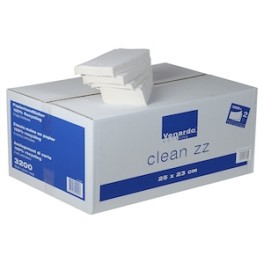Essuie-mains 2 couches blanc recyclé pliage ZZ (carton 3200 p.) 