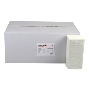 Essuie-mains ZZ BLANC 2 couches (carton 4000 pièces)