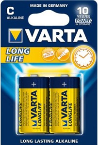 Piles type C (paquet de 2 pièces)