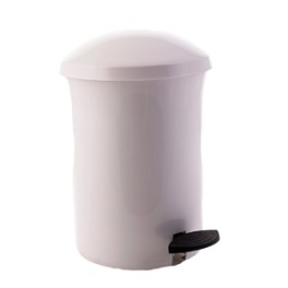 Poubelle WC à pédale blanche 4.5 lt 