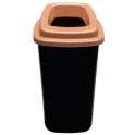 Collecteur de déchets 45 lt (corps noir - couvercle brun) *