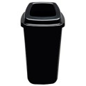 Collecteur de déchets 45 lt (corps noir - couvercle noir) *