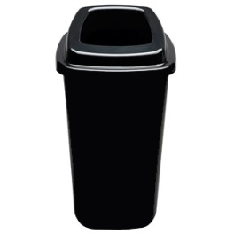 Collecteur de déchets 45 lt (corps noir - couvercle noir) *