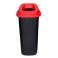 Collecteur de déchets 90 lt (corps noir - couvercle rouge) *