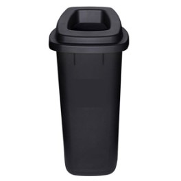Collecteur de déchets 90 lt (corps noir - couvercle noir) *