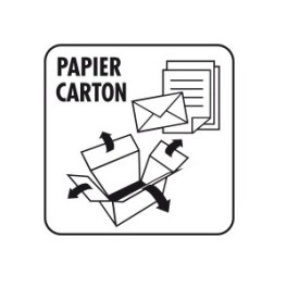 Autocollant PAPIER/CARTON pour container 30 x 30 cm