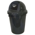 Poubelle 110 lt GABIPUSH avec trappe (gris)
