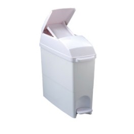Poubelle hygiène féminine à pédale 18 lt (blanc) 