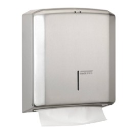 Distributeur essuie-mains en papier INOX (Satin)
