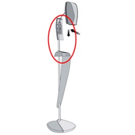 XIBU Support pied et table p/ distributeur SENSE DISINFECT