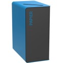 Poubelle borne TRI SELECTIF 65 lt CUBATRI PAPIER gris/bleu