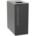 Poubelle borne TRI SELECTIF 65 lt CUBATRI DIVERS gris/gris