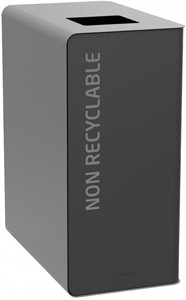 Poubelle borne TRI SELECTIF 65 lt CUBATRI DIVERS gris/gris