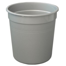 Corbeille à papier en plastique gris emboîtable 28 lt