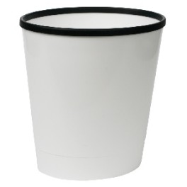 Poubelle ovale 8 lt blanche
