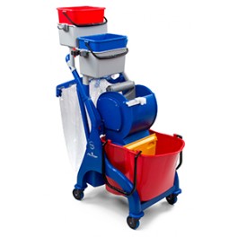 VEGA Chariot avec seau 28 lt et presse à rouleau 