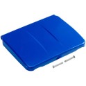 Couvercle en plastique bleu pour support de sac 150 lt