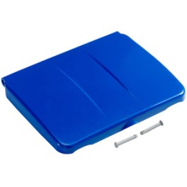 Couvercle en plastique bleu pour support de sac 150 lt