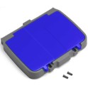 Couvercle plastique bleu avec box p/ sup de sac 120 lt chariot ALPHA