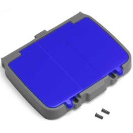 Couvercle plastique bleu avec box p/ sup de sac 120 lt chariot ALPHA