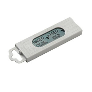 Lames acier carbone 0.20 mm pour grattoir bleu HANDY 8 cm (5 pièces)