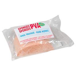 Eponge PVA gros travaux demi-lune