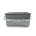 Seau plastique gris pour vitres 22 lt (anse grise)