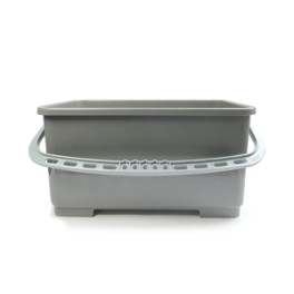 Seau plastique gris pour vitres 22 lt (anse grise)
