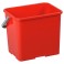 Seau plastique rouge 6 lt