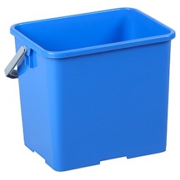 Seau plastique bleu 6 lt