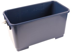 Seau plastique bleu foncé pour vitres 22 lt
