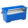 Seau plastique bleu pour vitres 22 lt avec grille d'essorage inox
