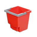 Seau plastique 15 lt rouge MX/IDEABASE