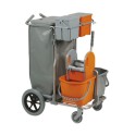 Chariot SMART 1 TOP BIG-FOOT INOX (gris et bleu)