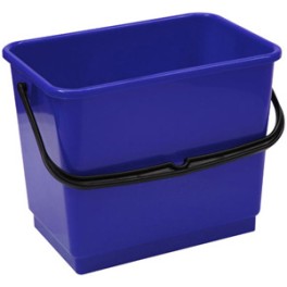 Seau plastique bleu 4lt chariot ALPHA