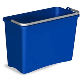 Seau plastique bleu 8 lt chariot ALPHA