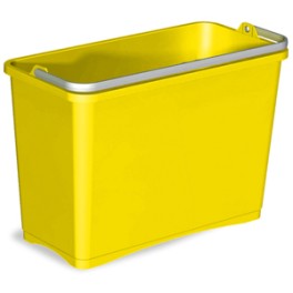 Seau plastique jaune 8 lt chariot ALPHA