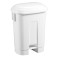Poubelle à pédale SIRIUS 60 lt plastique blanc (pièce)