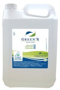 GREEN R HAND DISH ECOLABEL liquide vaisselle (5 lt)