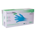 Gants sensitifs nitrile EN374 bleus non poudrés S (100 p.) - SVG